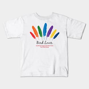 Bird Lover - black type Kids T-Shirt